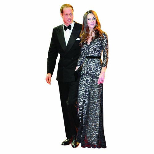 William and Kate 3 Cardboard Cutout