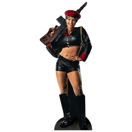 Sarah Palin Gunner Cardboard Cutout