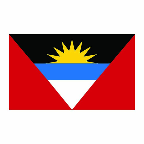 Antigua Flag Cardboard Cutout