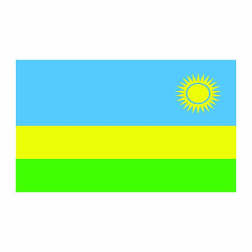 Rwanda Flag Cardboard Cutout
