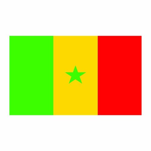 Senegal Flag Cardboard Cutout