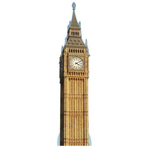 London Clock Tower Big Ben Cardboard Cutout London Clock Tower Big Ben Cardboard Cutout