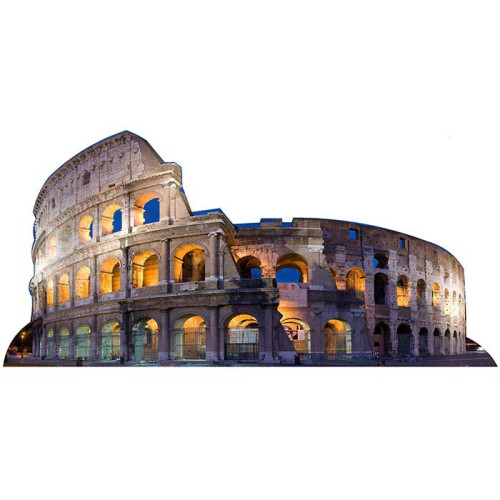 Colosseum Lit At Night Cardboard Cutout