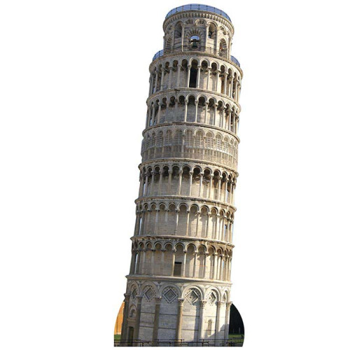 Leaning Tower of Pisa At Dusk Cardboard Cutout