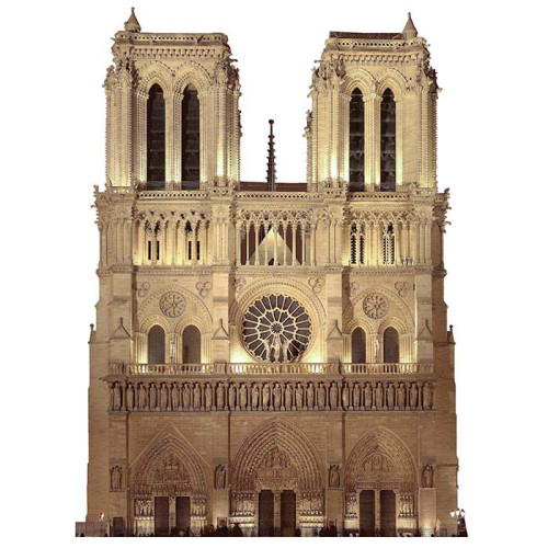 Notre Dame Cathedral Cardboard Cutout Notre Dame Cathedral Cardboard Cutout