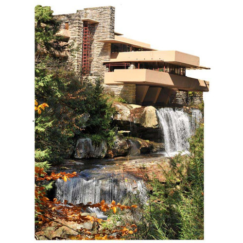 Falling Water Cardboard Cutout Falling Water Cardboard Cutout
