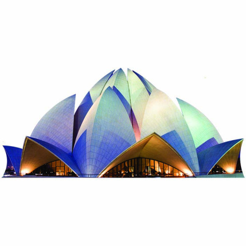 Bahai Lotus Temple Night Cardboard Cutout Bahai Lotus Temple Night Cardboard Cutout