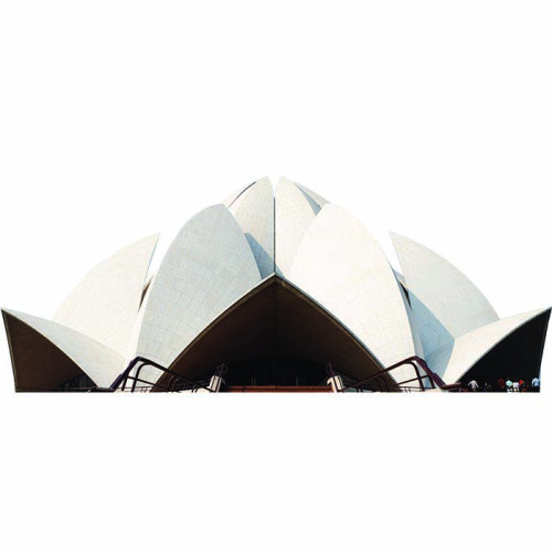 Bahai Lotus Temple Day Cardboard Cutout Bahai Lotus Temple Day Cardboard Cutout