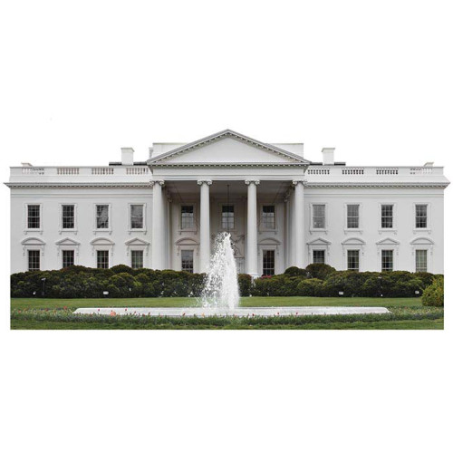 United States White House Cardboard Cutout