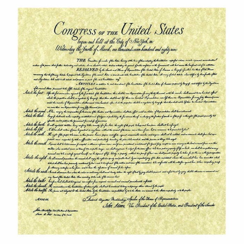 Bill of Rights Cardboard Cutout