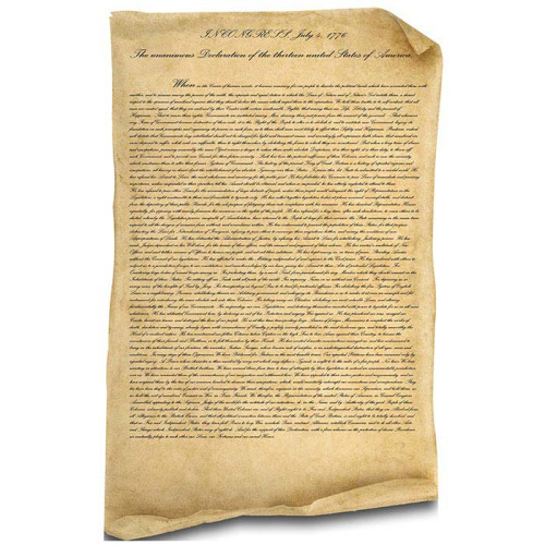 Declaration of Independence Cardboard Cutout Declaration of Independence Cardboard Cutout