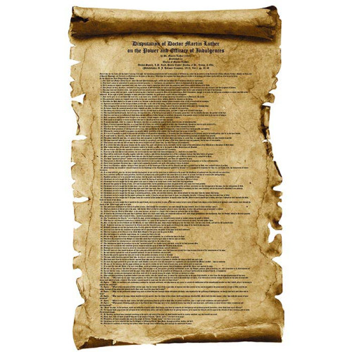 Martin Luther 95 Theses Cardboard Cutout Martin Luther 95 Theses Cardboard Cutout