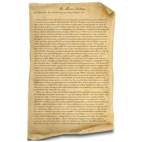 Monroe Doctrine James Monroe Cardboard Cutout Monroe Doctrine James Monroe Cardboard Cutout
