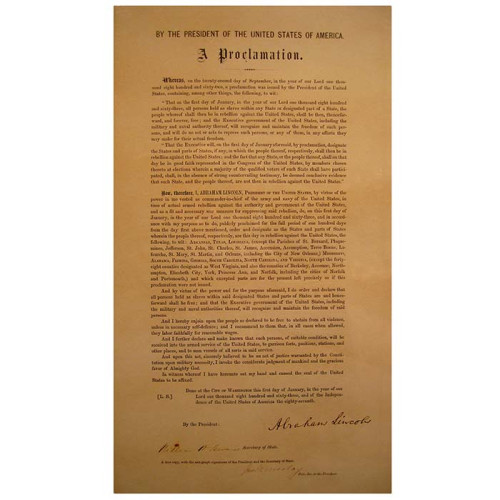 Emancipation Proclamation Cardboard Cutout Emancipation Proclamation Cardboard Cutout