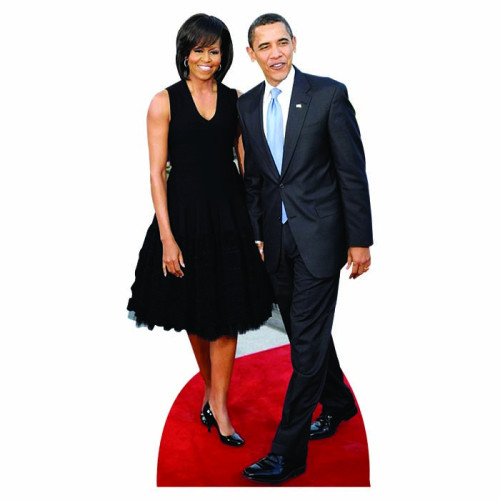 V3 Michelle and Barack Obama Cardboard Cutout