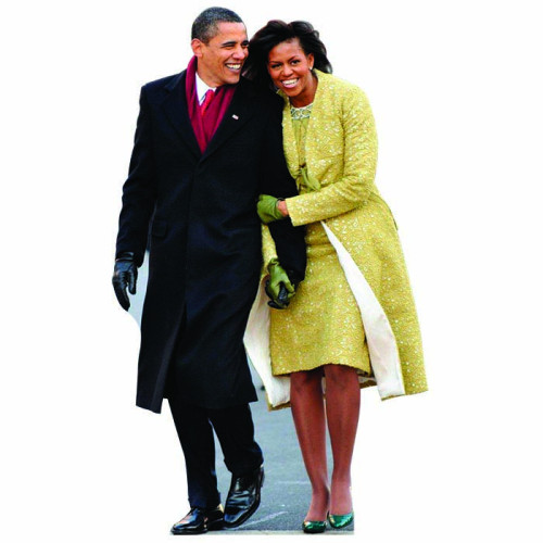 Michelle and Barack Obama Laughing Cardboard Cutout Michelle and Barack Obama Laughing Cardboard Cutout
