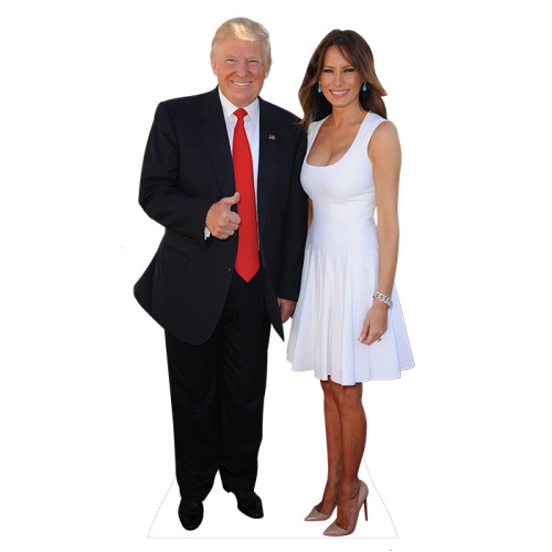 Donald Trump and Melania Cardboard Cutout Donald Trump and Melania Cardboard Cutout
