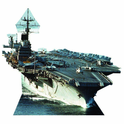 U.S.S. Saratoga Cardboard Cutout