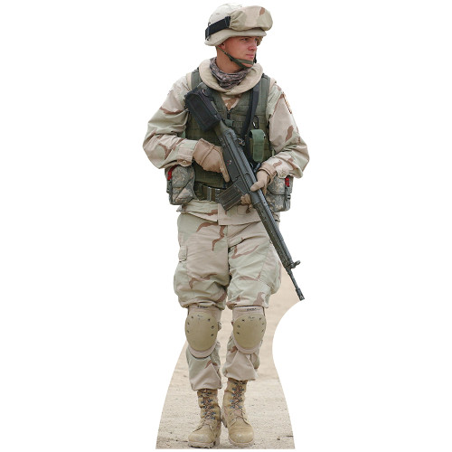 Soldier Latvian Cardboard Cutout