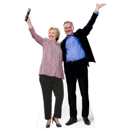 Hillary Clinton and Tim Kaine Cardboard Cutout Hillary Clinton and Tim Kaine Cardboard Cutout