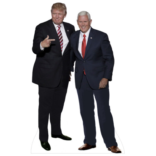 Donald Trump and Mike Pence Cardboard Cutout Donald Trump and Mike Pence Cardboard Cutout