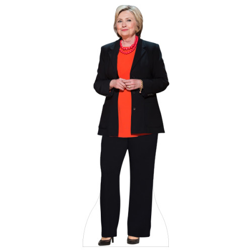 Hillary Clinton Orange Shirt Black Suit Cardboard Cutout Hillary Clinton Orange Shirt Black Suit Cardboard Cutout