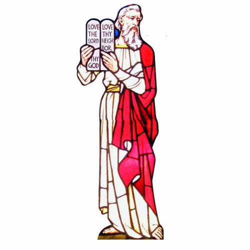 Moses Stained Glass Cardboard Cutout Moses Stained Glass Cardboard Cutout