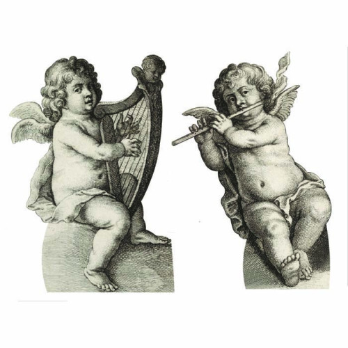 Twin Cherubs Cardboard Cutout 