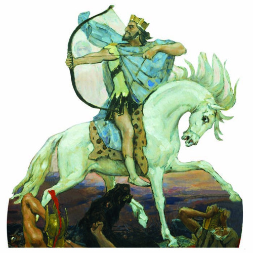 Four Horsemen White Conquest Cardboard Cutout  Four Horsemen White Conquest Cardboard Cutout