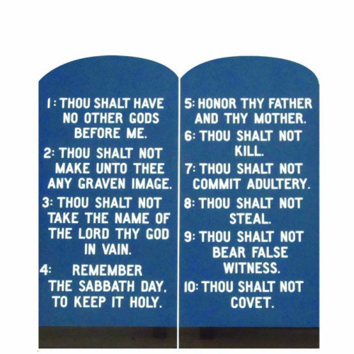 Ten Commandments Cardboard Cutout 