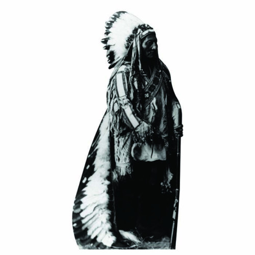 Sitting Bull Wearing Head Dress Cardboard Cutout 