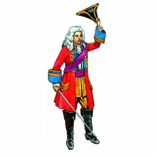 King George II Illustration Cardboard Cutout King George II Illustration Cardboard Cutout