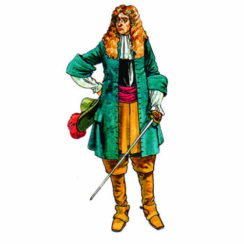 King James II Illustration Cardboard Cutout King James II Illustration Cardboard Cutout