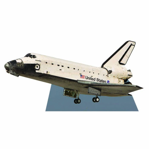 Space Shuttle Atlantis Cardboard Cutout