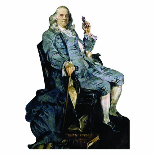 Benjamin Franklin Chair Cardboard Cutout