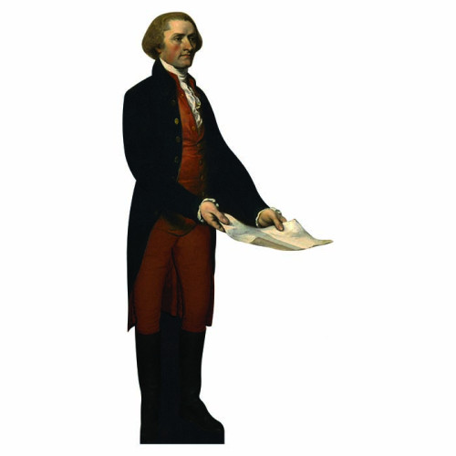 Thomas Jefferson Holding Declaration Cardboard Cutout