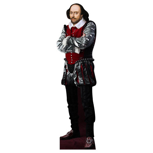 William Shakespeare Theater Garb Cardboard Cutout William Shakespeare Theater Garb Cardboard Cutout
