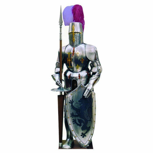 Sir Lancelot Holding Lance Cardboard Cutout