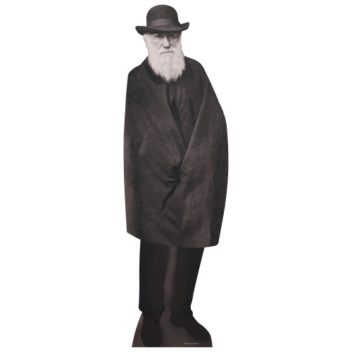 Charles Darwin Wrapped In Cloak Cardboard Cutout Charles Darwin Wrapped In Cloak Cardboard Cutout