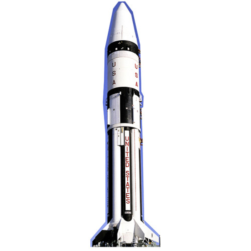 Rocket Acutal Space Craft Cardboard Cutout