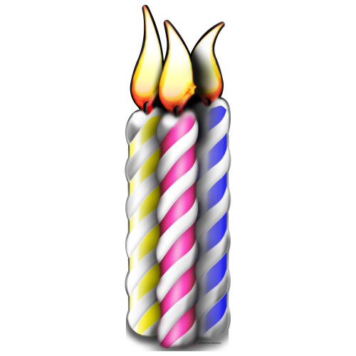 Birthday Candle Group Cardboard Cutout Birthday Candle Group Cardboard Cutout