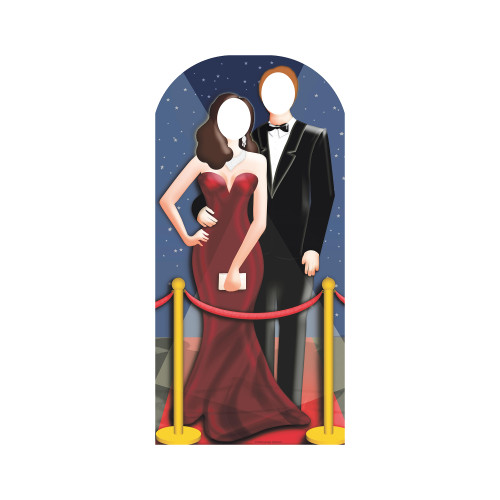 Hollywood Couple Stand In Cardboard Cutout