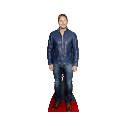 Chris Pratt Blue Jacket Cardboard Cutout Chris Pratt Blue Jacket Cardboard Cutout