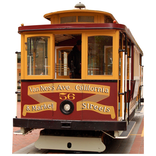 San Francisco Cable Car Cardboard Cutout