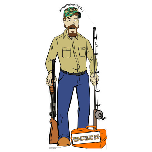 Dale Fish & Stream Outdoors Lifestyle Comic Cardboard Cutout Dale Fish & Stream Outdoors Lifestyle Comic Cardboard Cutout