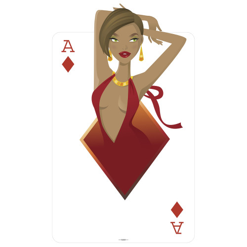 Diamonds Babe Cardboard Cutout