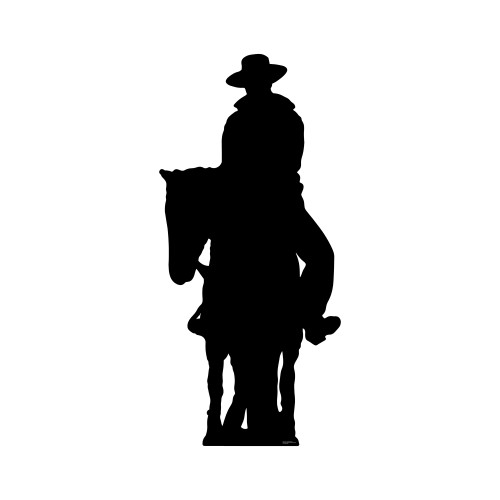 Cowboy On Horse Silhouette Cardboard Cutout Cowboy On Horse Silhouette Cardboard Cutout