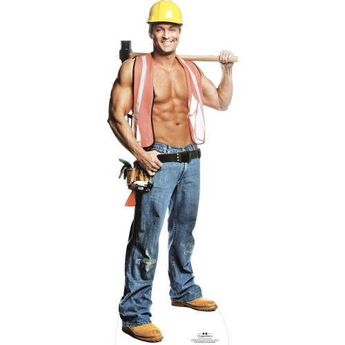 Billy Jeffrey Construction Worker Cardboard Cutout Billy Jeffrey Construction Worker Cardboard Cutout