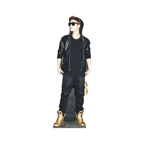 Justin Bieber Gold Shoes Cardboard Cutout