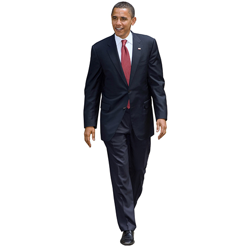 Barack Obama Walking Cardboard Cutout Barack Obama Walking Cardboard Cutout